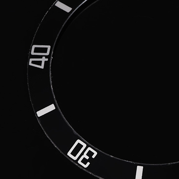 Klocka Armbandsur Aluminium Material Loop Bezel Insert Ring Ersättningsdel (Svart)