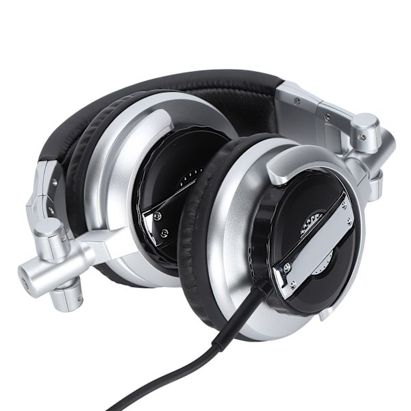 SENICC-kuulokkeet, päässä asennettava hifi-kääntyvä taitettava studiomonitorikuulokkeet VR-huoneäänityspeleihin (hopea)