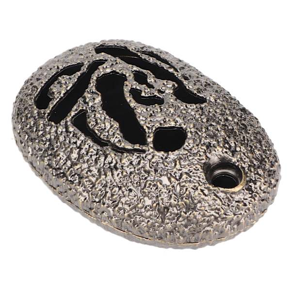 Metal røgelsesholder imiteret rock stil oval form Robust let at rengøre røgelse askebakke til hjemmets meditationsindretning