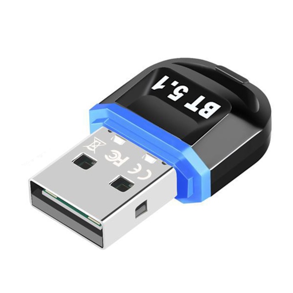 Bluetooth5.1 Adapter 3Mbps Stark Stabilitet Drive Gratis Bluetooth sändare Dator USB adapter