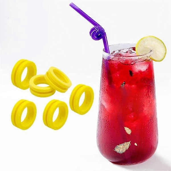 6 stk. O-ringer Maskin Co2 Sylinderbytte Karbonatorpakninger, Pakningsring kompatibel med New Maker & Pink Cylinder