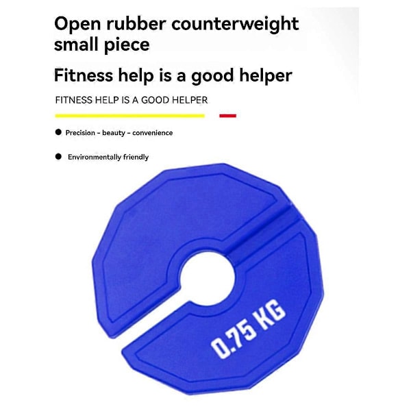 0,75 kg Gym Mikro-Typ Viktskivor Hantel Fraktionell
