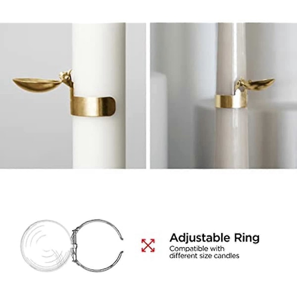 Ljusstake Släckare Set - 4/8 st, Automatisk Ljussläckare för Säker Lågsubsläckning, Ljustillbehör för Ljusälskare 4 st