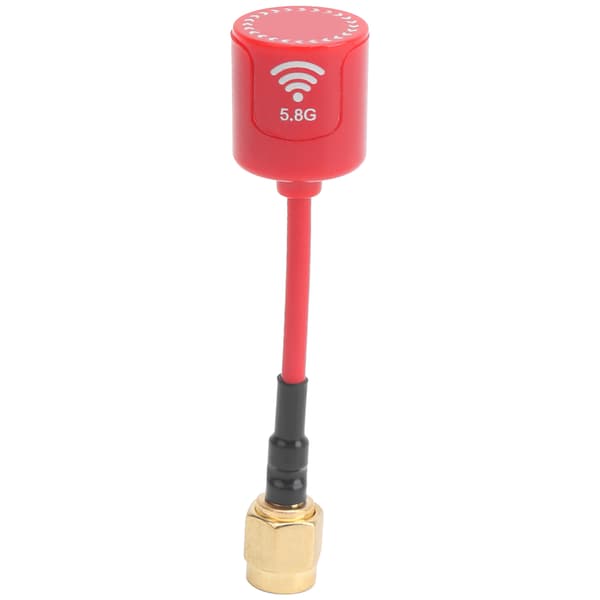 Professionel 5.8GHZ 2.8dbi Antenne Signalforstærkning Antenne Tilbehør til FPV Racing RC Drone Rød SMA