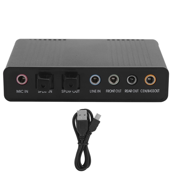 DM HD10 USB 5.1 Dator externt ljudkort ljudadapter för karaokeinspelning