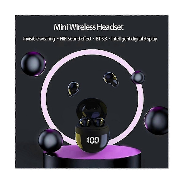 SK18 Superbass Hörlurar TWS Trådlöst Bluetooth Headset med Mikrofon Smart Touch Hörlurar Brusreducerande Öronsnäckor Osynliga