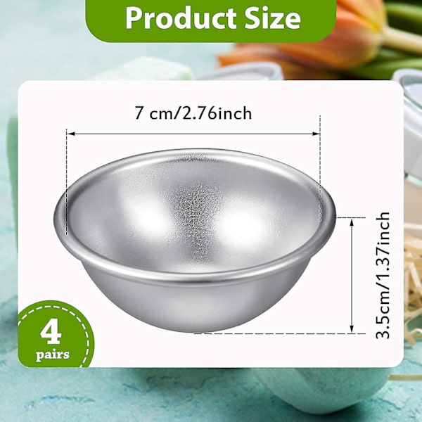 Metal Bath Bomb Molding Tillbehör - 8 delar Set