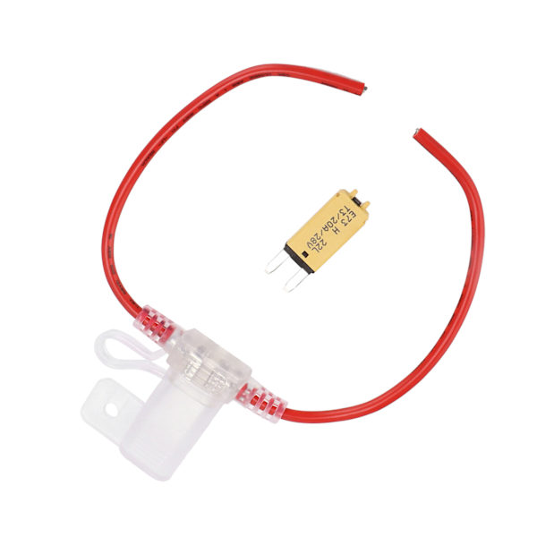 12AWG sikringsholder transparent vandtæt med manuel reset afbryder til bil yacht RV lastbil 32V