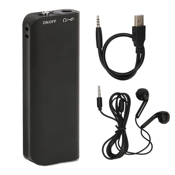 Mini stemmeoptager multifunktion HD støjreduktion U-disk MP3-afspiller digital stemmeoptager til mødeklasse 16g