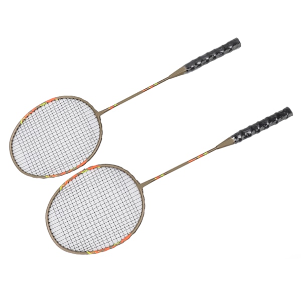 2 st badmintonsats set lätt järnlegering en bit badmintonracketar med förvaringsväska för nybörjare