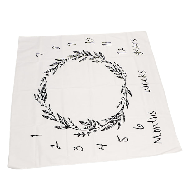 Baby Monthly Milestone Filt Långvarig Färg Mjuk Utsökt Baby Photo Prop Filt för Baby Boys and Girls