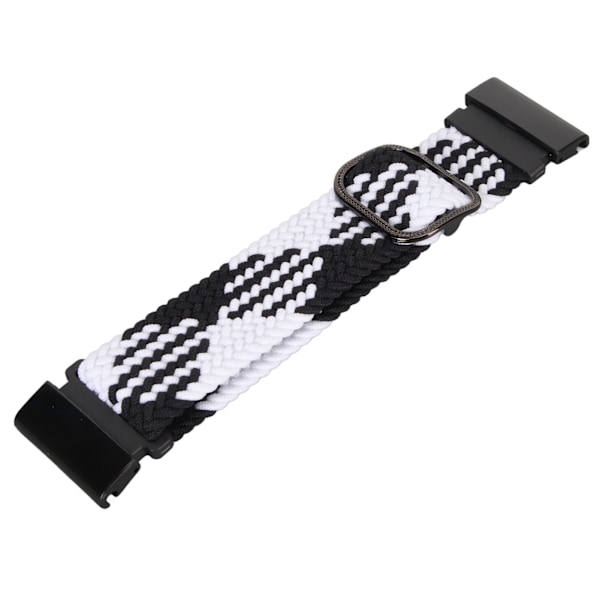 Nylon klokkearmbånd erstatning elastisk pustende vev justerbar 26mm spenne klokkebånd for Vertix 2 svart hvit