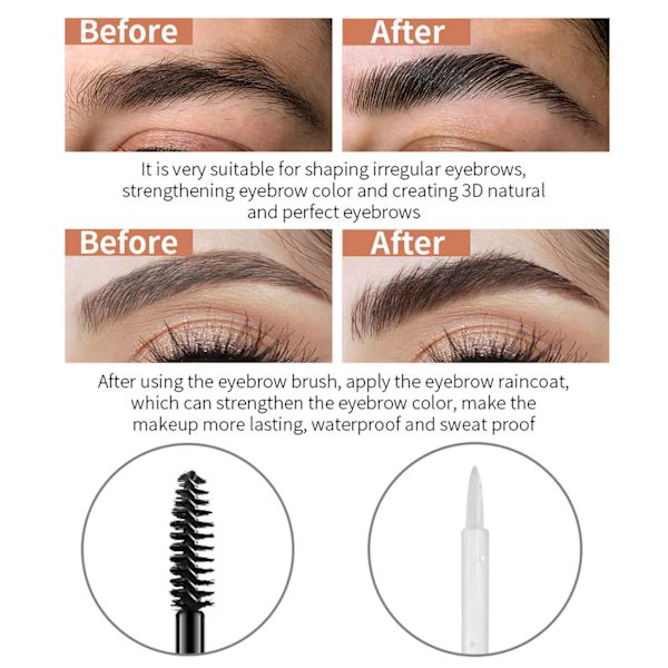 Eyebrow Setting Gel Eyebrow Coat Eyebrow Styling Gel Set Vattentätt, svettsäker Bryn Styling Skönhetssalong Hemmakeup