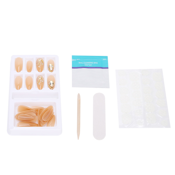 Gradient Fake Nails Tips Färdiga Färgade False Nails Tips Falska konstgjorda pressar på naglarF745-4
