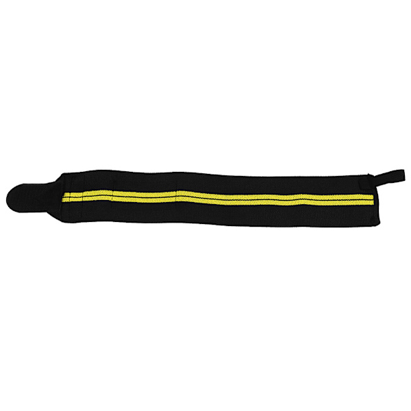 Handledsjusterbara elastiska omslag bandage viktlyftning handledsskydd andningsbart gym (svart och gult)