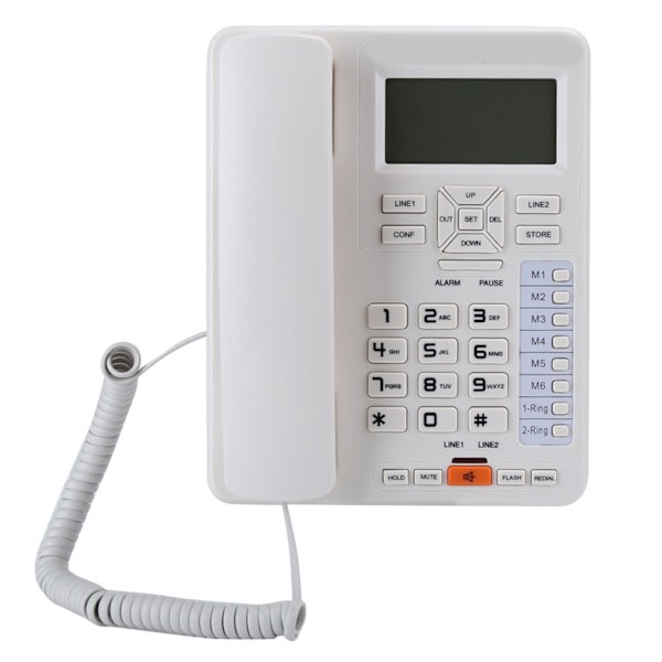 OR6400 Yritystoimiston puhelinsoitin Caller ID Handsfree-puhelut Kiinteä valkoinen