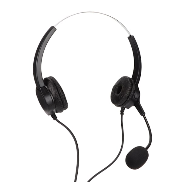 Call Center Headset Dobbelt 3,5 mm stik Hørebeskyttelse Støjreducerende mikrofon Computer Headset