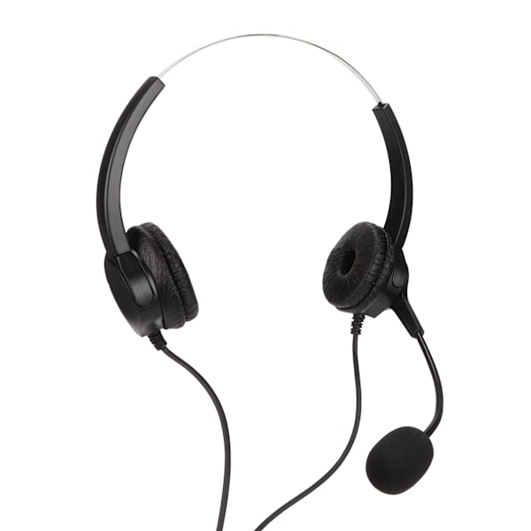 Call Center Headset med dobbel 3,5 mm plugg hørselsvern støydempende mikrofon datamaskin headset