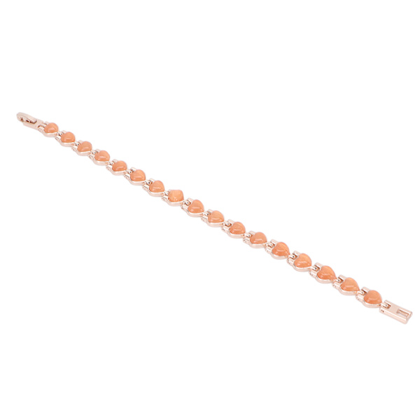 Magnetiskt armband i titanstål för kvinnor, modernt och elegant, magnetisk terapi, gåva för viktminskning, orange