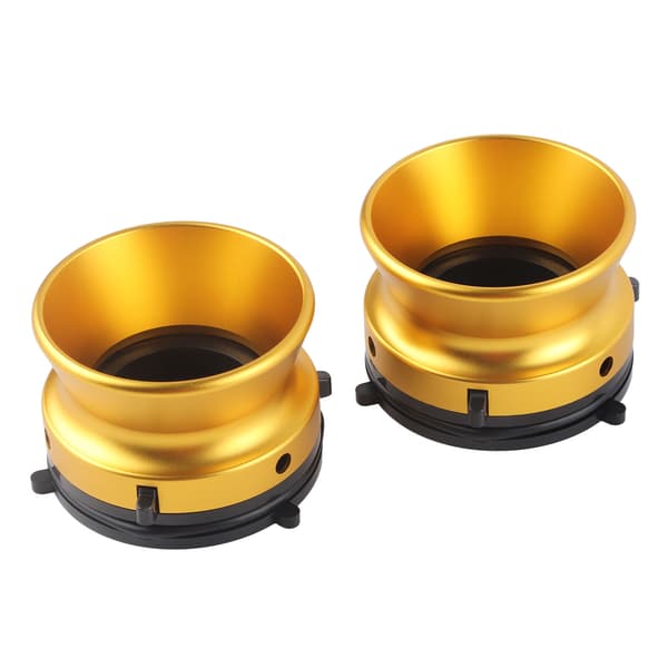 1 par NAB navadaptere Professionel poleret aluminiumslegering 10 tommer åbner til Studer ReVox til Akai til Teac Guld