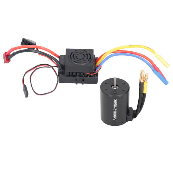 3650 Vattentät 3100KV Borstlös Motor 60A Borstlös ESC Delar Set för 1/10 RC Bil
