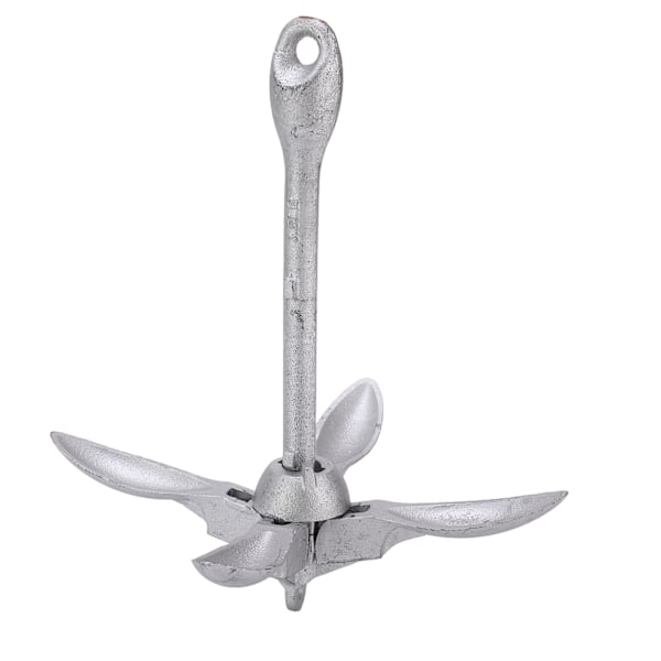4 Tine Folding Grapnel Anchor Umbrella Anchor Docking Boat Deck Hardware for Kayak Yacht