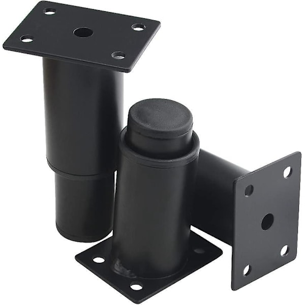 Justerbart metalstel til møbler - Ideelt til bord, seng, sofa (8-12 cm, sort)