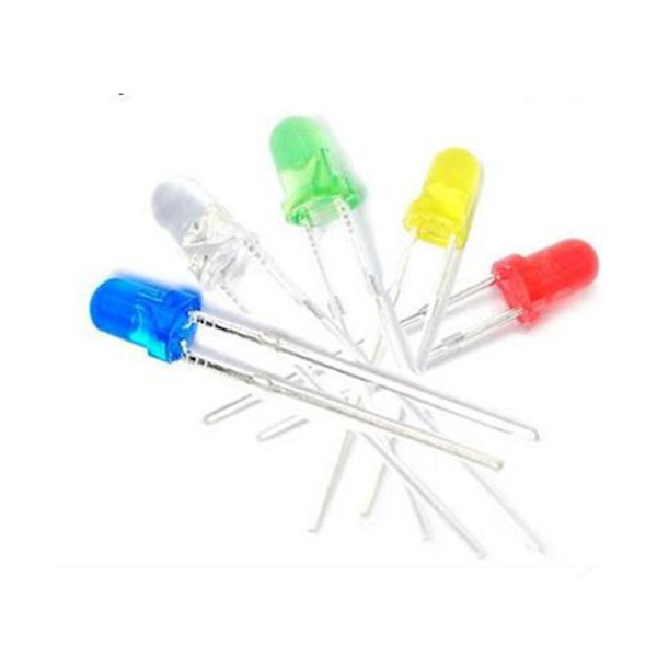 45-delars 3 mm emitterande diod DIY-projekt Ljus LED-lampor Sortimentskit