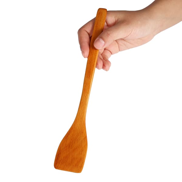 Non-stick träspatel stekspade köksredskap (ljus träfärg)