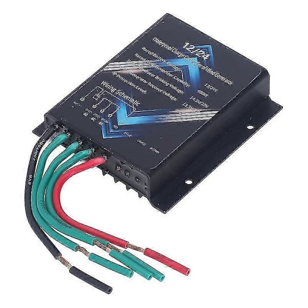 Vindmølleladeregulator, 400W 12V 24V Mini Vindmølle Generator Regulator IP67 Vandtæt
