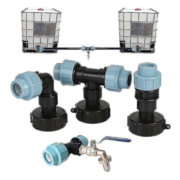 IBC Tank Vandrørsforbindelse Have Plæneslange Adapter Hane Fittingsværktøj - Cx -JRCL Lige 20mm