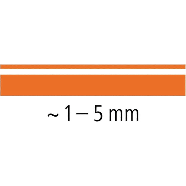 Klassisk överstrykningspenna - Orange (Förpackning med 10)