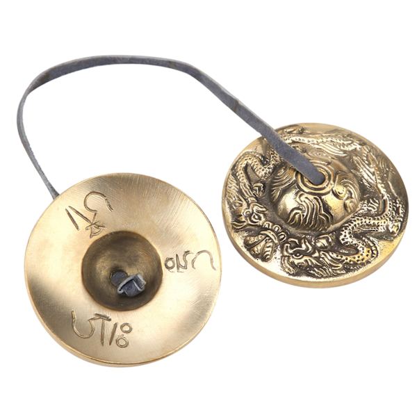 Håndlaget tibetansk meditasjonsklokke buddhistisk perkusjonsinstrument (#3)