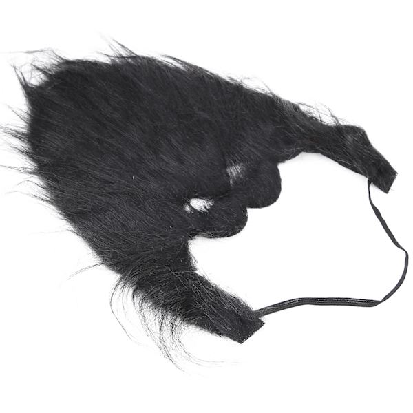 Stimuleret falsk skæg Sjove falske moustache knurhår Ansigtshår til Halloween Cosplay Sort