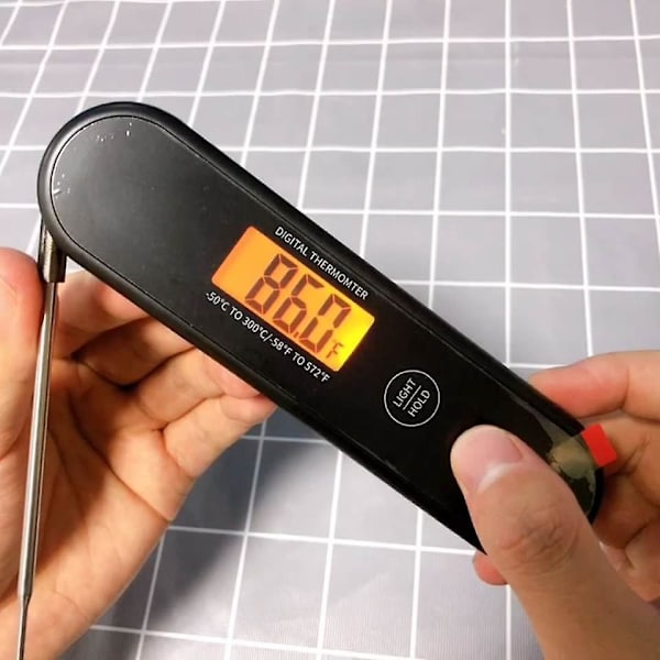 Digital Grill- og Bagetermometer - Øjeblikkelig Læsning, Vandafvisende, Perfekt til Madlavning og BBQ