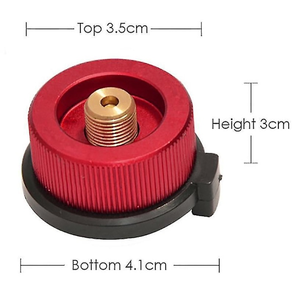 2 ST Camping Gas Adapter Omvandlare Spisanslutning för Butanbehållare till Skruvgänga Gas-B10