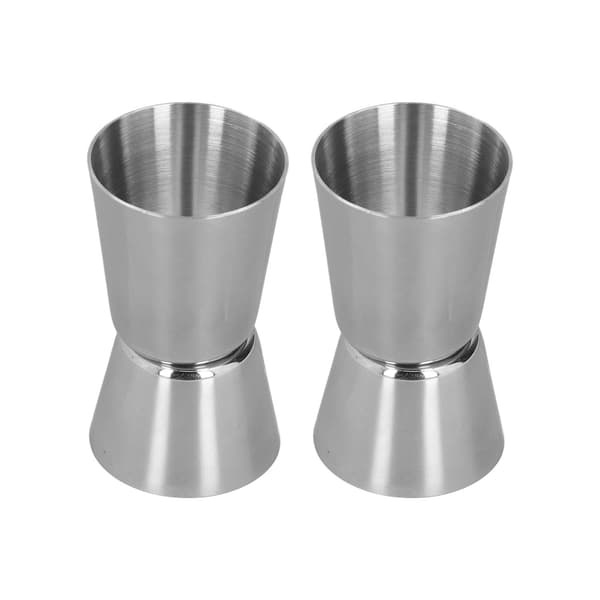Cocktail Shaker Dobbelthodet Kopp Rett Kant Design Klassisk Stil Rustfritt Stål Drink Shaker