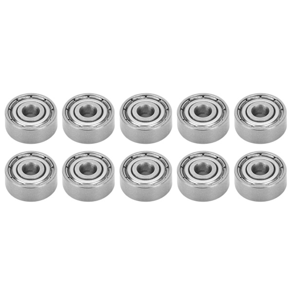10 stk kuglelejer i rustfrit stål mute rullende skateboard hjuldrev tilbehør S623Z