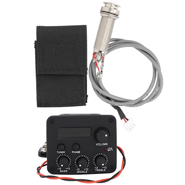 Gitarforforsterker 3-segmenters pickup equalizer LCD-skjerm musikkinstrument tilbehør