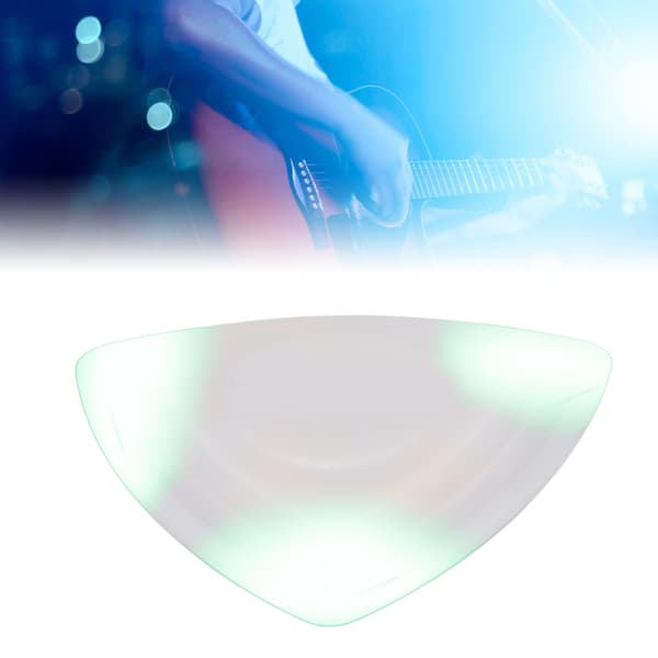 LED Gitarplekter med Høy Sensitivitet og Utskiftbart Batteri - Grønn GlødendeGrønn