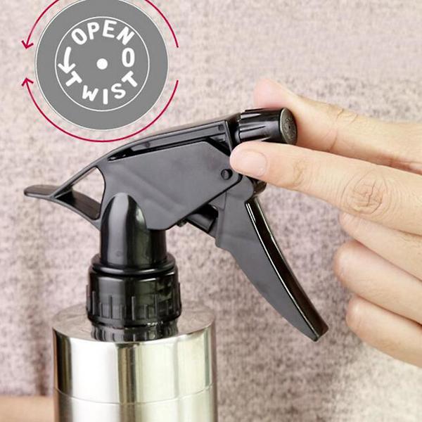 2-pack 280 ml sprayflaska i stål för vattenspray för salongsväxter, husdjursrengöring--