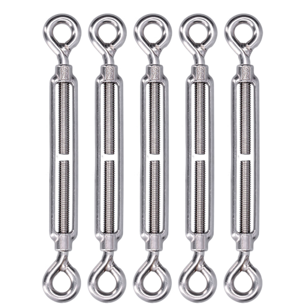 5 stk. spændespænde for øje og øje Wire Rope Tension 304 rustfrit stål skærm SejlhardwareM6