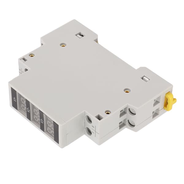 Spänningsmätare Voltmeter 3-fas Digital Display AC 80-500V DIN-skenmontering för mätning