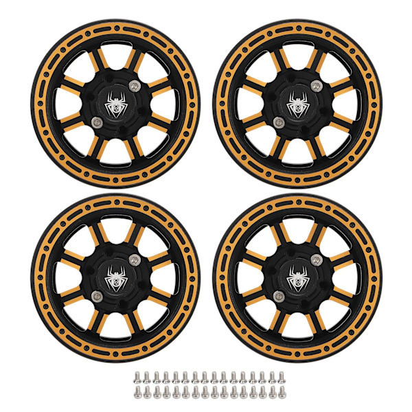 1,9 tuuman RC-pyörännavat painovoiman vähentäminen CNC-alumiiniseos 1,9 tuuman RC-pyörännapa Axial SCX10 Goldille