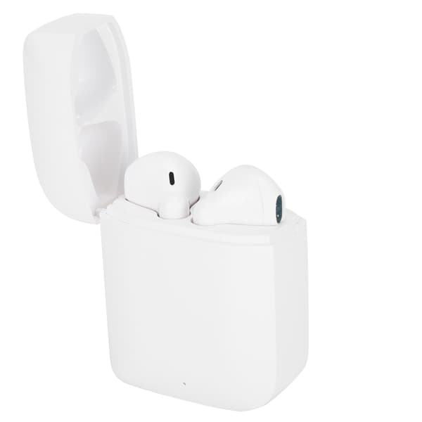 TWS Trådløse Bluetooth 5.0 Høretelefoner Halv In-Ear IPX4 Vandtætte Ørepropper til iPhone/Android Hvid