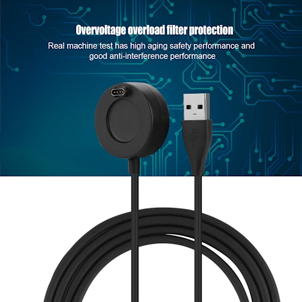 1M/3,3ft USB hurtiglading ladekabel for Garmin Fenix 5