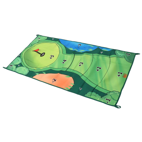 Chipping Game Mat Interaktivt Kastespil Rullende Bærbar 0,3 cm Tykkelse Stick Chipping Mat Sæt