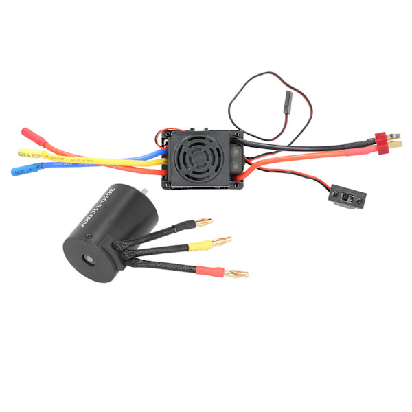 3650 Vattentät 3100KV Borstlös Motor 60A Borstlös ESC Delar Set för 1/10 RC Bil