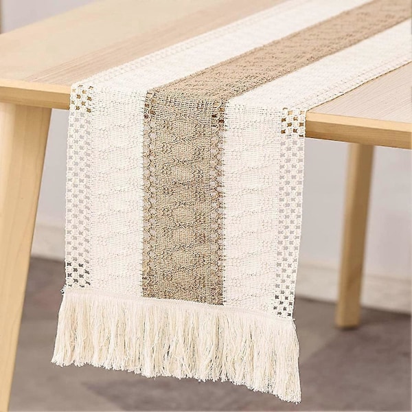 Bordslöpare i Boho-stil för bondgård, för matbordsdekoration 180 cm