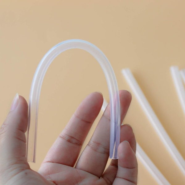 Återanvändbara klara plastsugrör - 10-pack